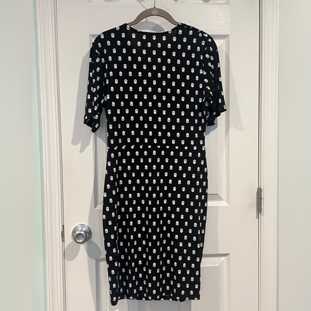 Banana Republic Faux Wrap Dress Sz M - Picture 4 of 6